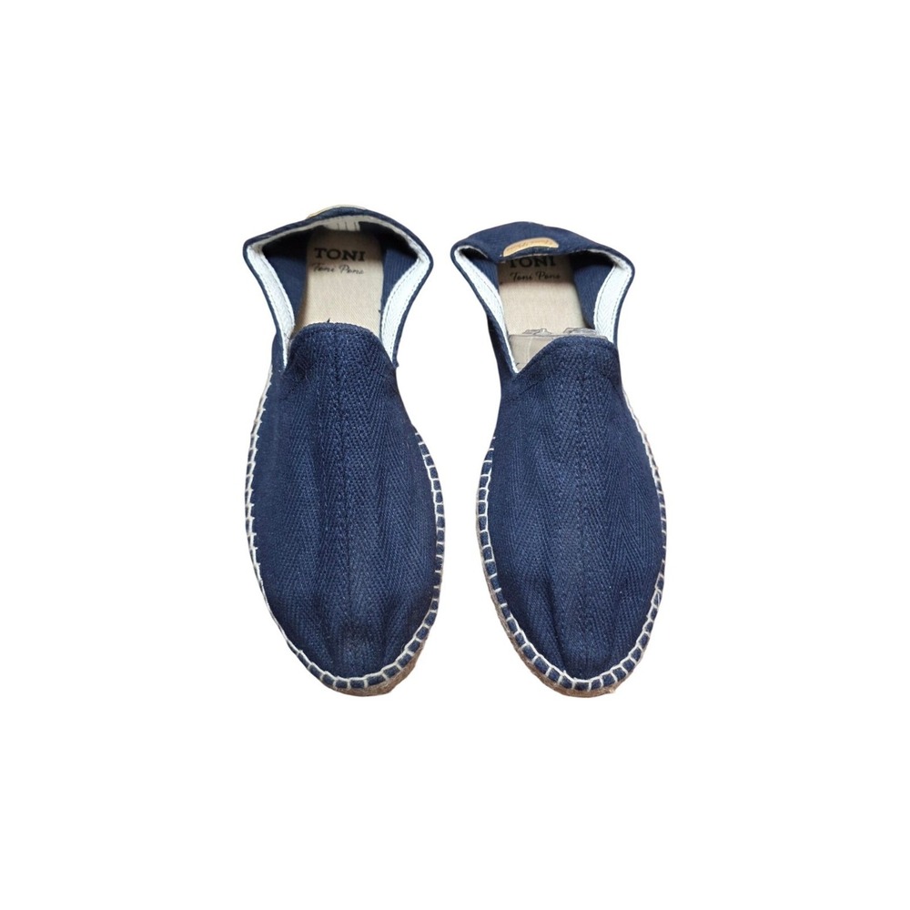 Toni Pons Men's Navy Blue Espadrilles Slip-On Loafer Shoes Jute Sole Size 46 EU